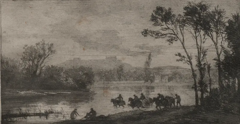 The Little Cavaliers av Charles François Daubigny