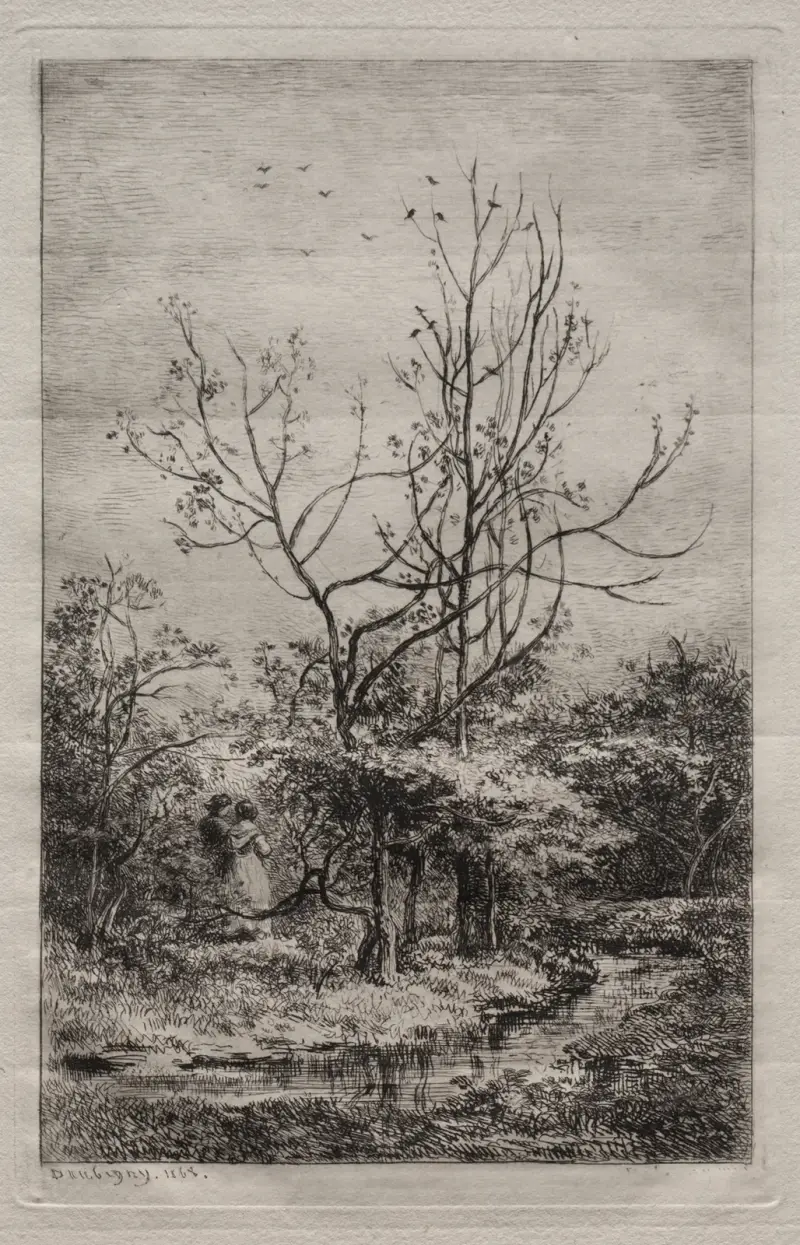 Fruktträdgården av Charles François Daubigny