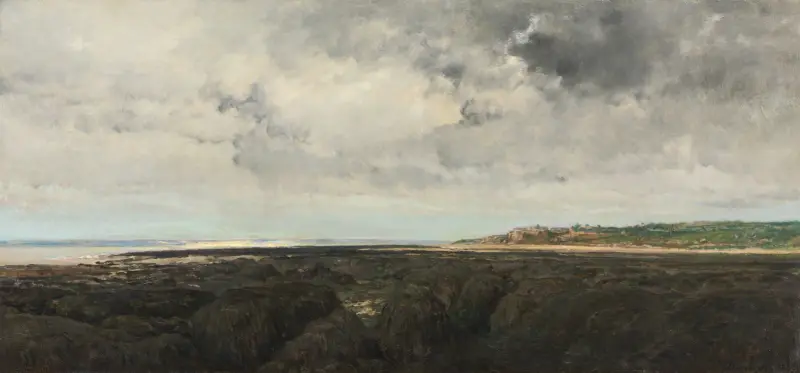 Villerville sett från Le Ratier av Charles François Daubigny