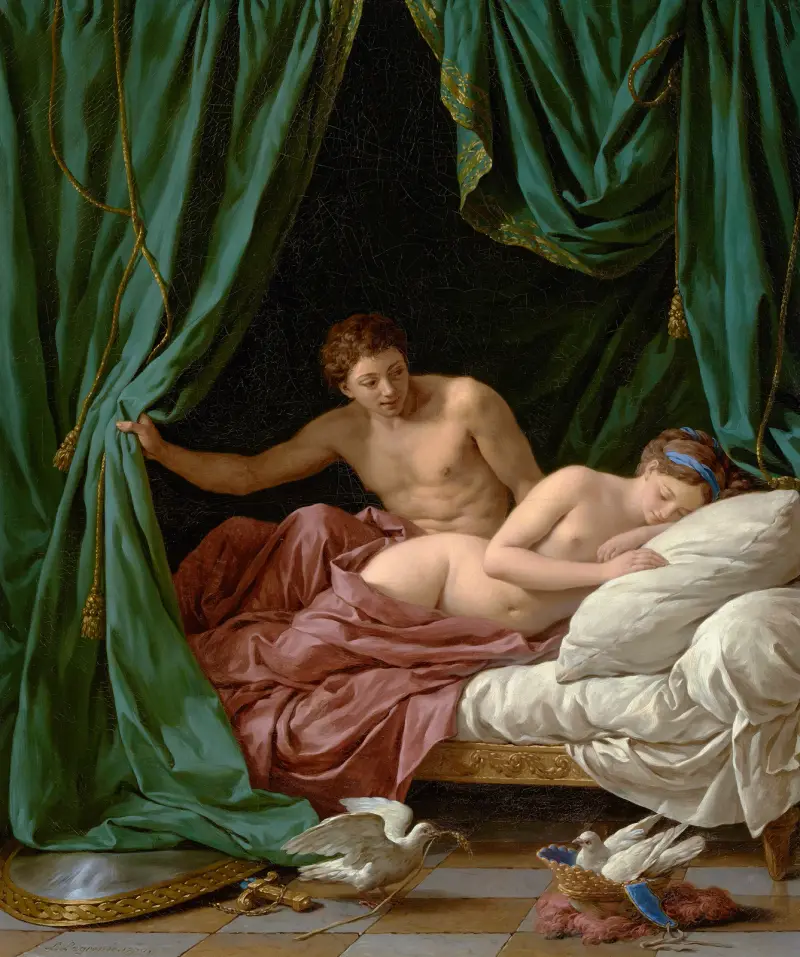 Mars and Venus, Allegory of Peace av Louis-Jean-François Lagrenée