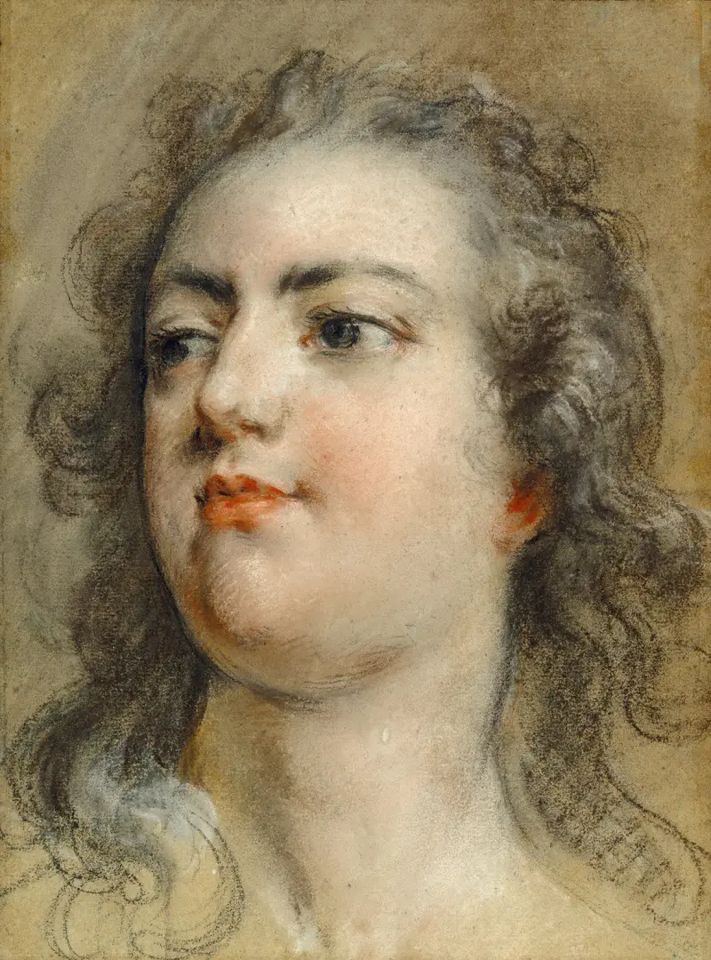 Head of King Louis XV av François Lemoyne