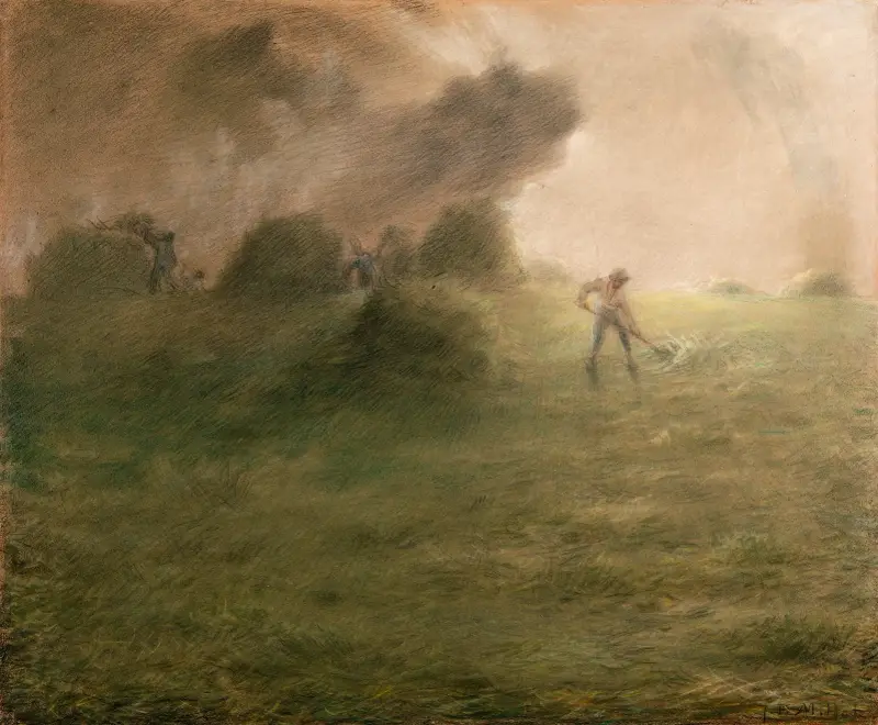 Sturm während der Heuernte von Jean-François Millet