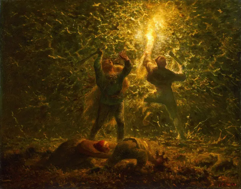 Hledači ptačích hnízd, Jean-François Millet
