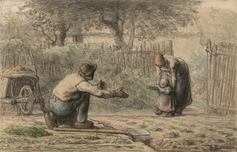 Pierwsze kroki, Jean-François Millet