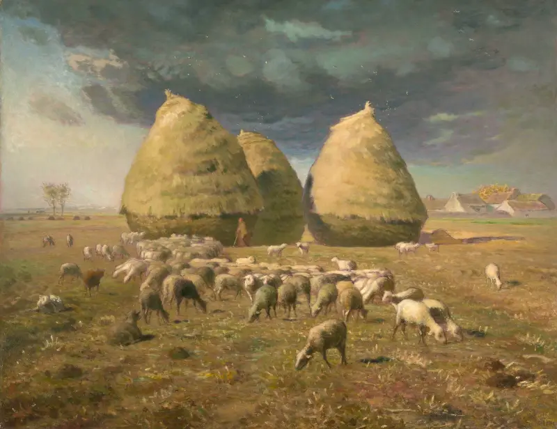 Heuhaufen; Herbst von Jean-François Millet