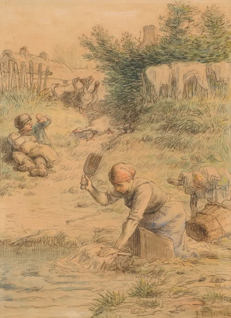 Die Wäscherin von Jean-François Millet