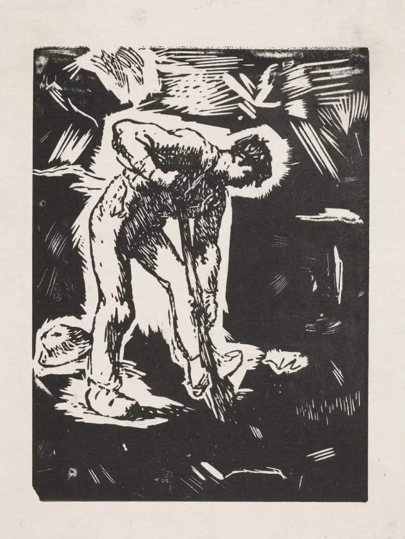 Sedlák kopající, Jean-François Millet