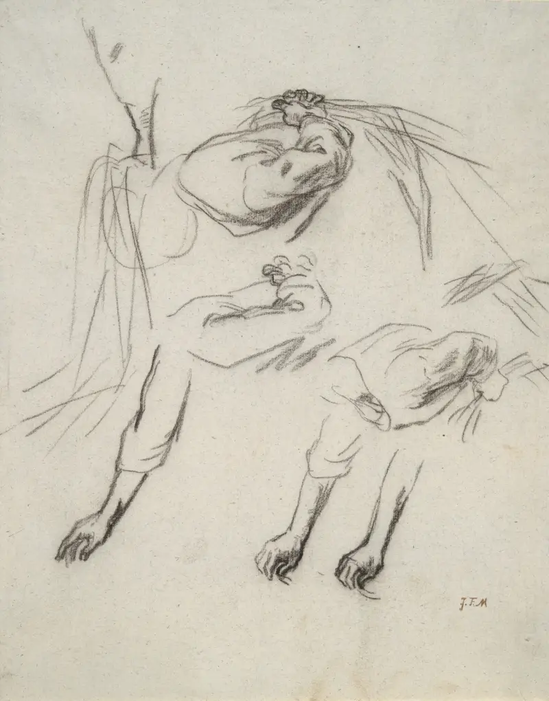 Studie zu den Ährenleserinnen von Jean-François Millet