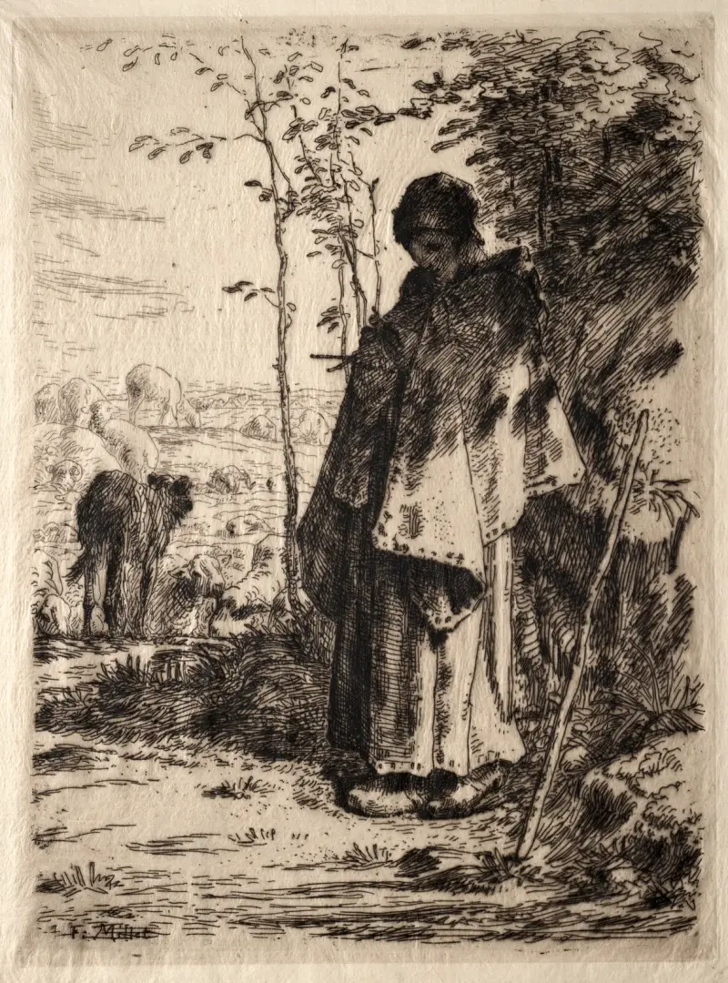 Velká pastýřka, 1862 – č. 3, Jean-François Millet