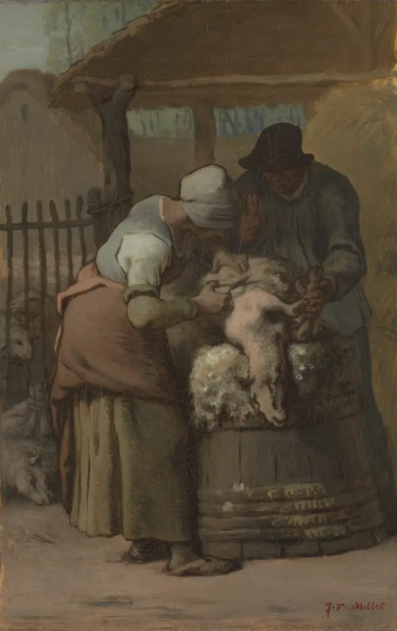Die Schafscherer von Jean-François Millet