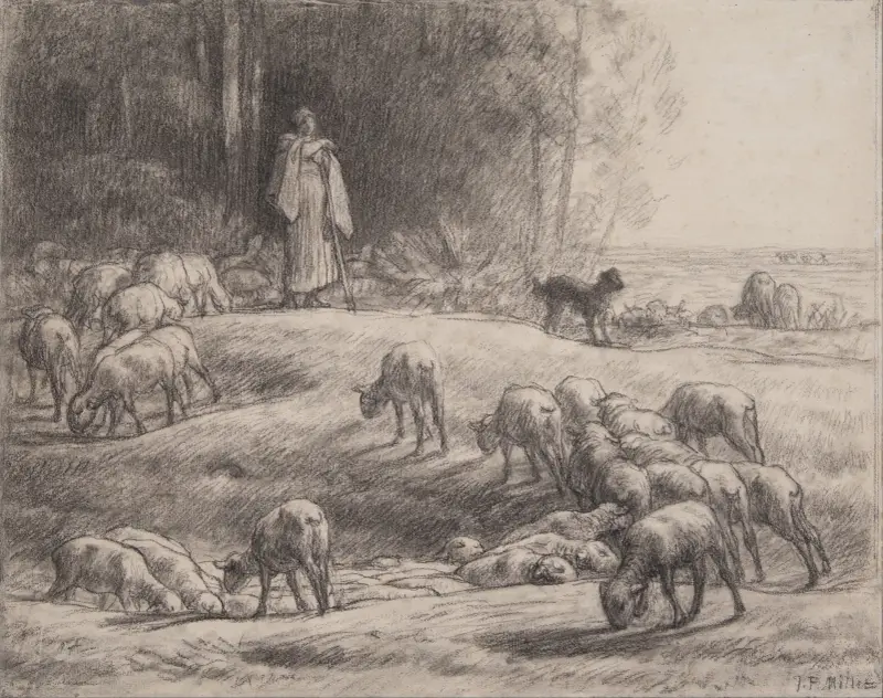 Pastýřka, Jean-François Millet