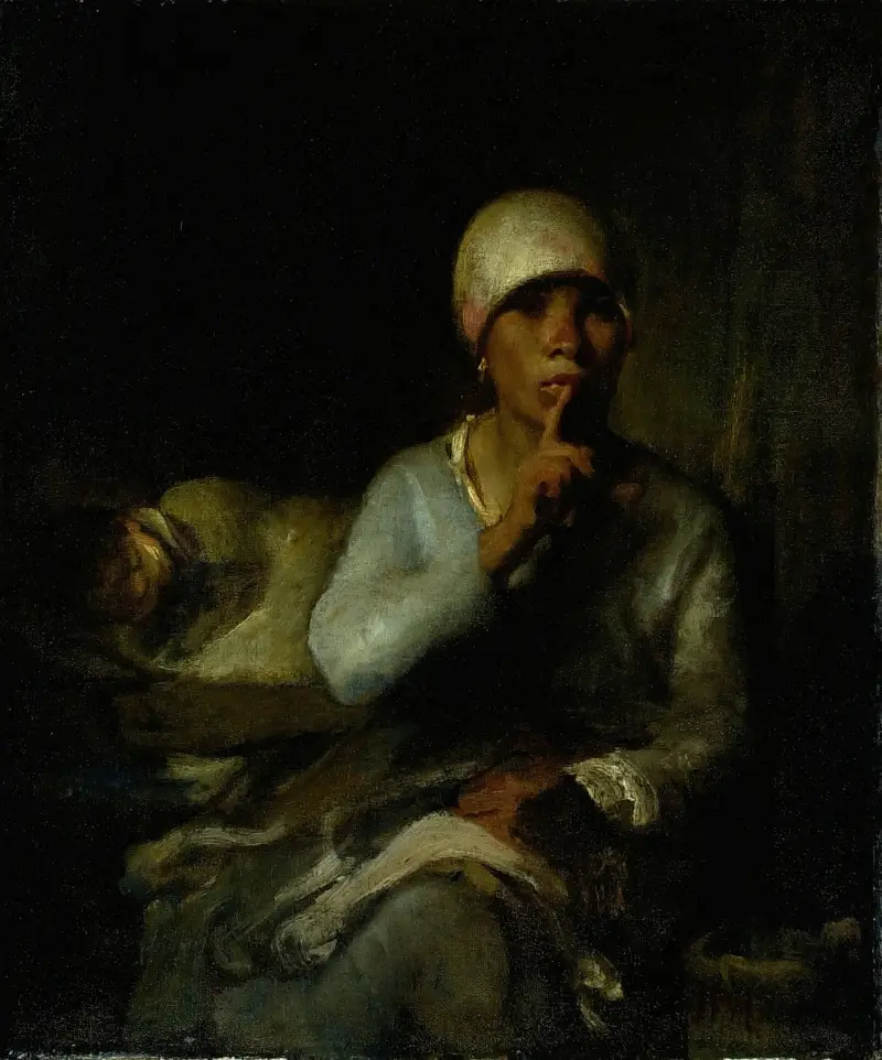 Woman and Child (Silence) av Jean-François Millet