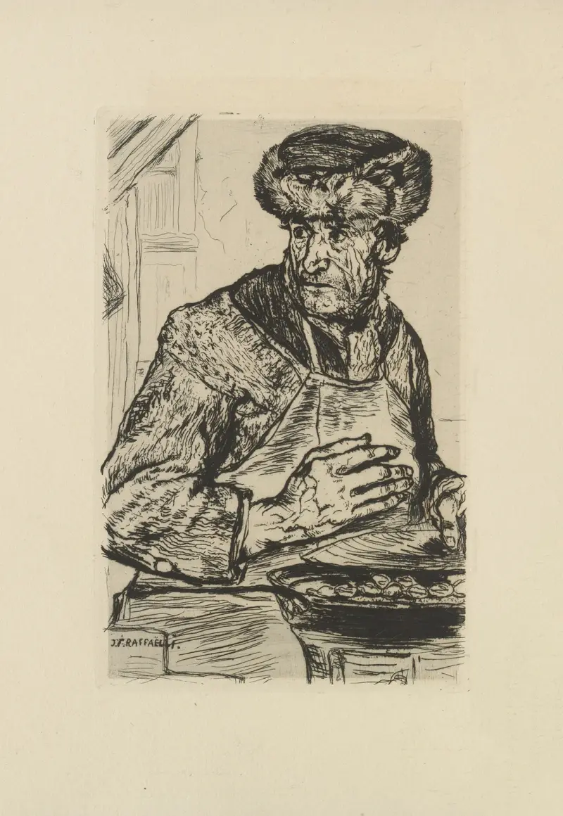 Parisskisser Pl.06 av Jean François Raffaëlli