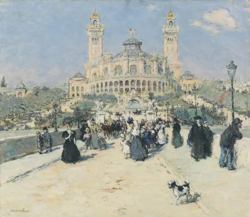 Le Trocadéro av Jean François Raffaëlli