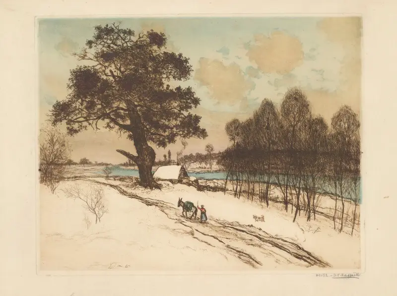 Die alte Eiche von Jean François Raffaëlli