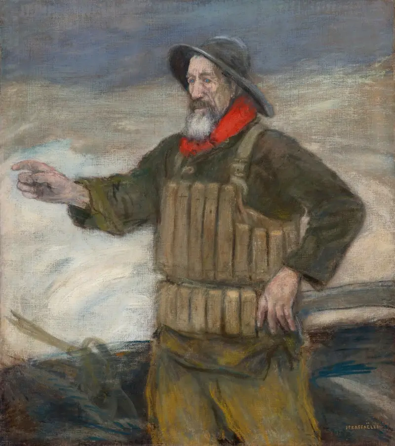Den gamle savetaren av Jean François Raffaëlli