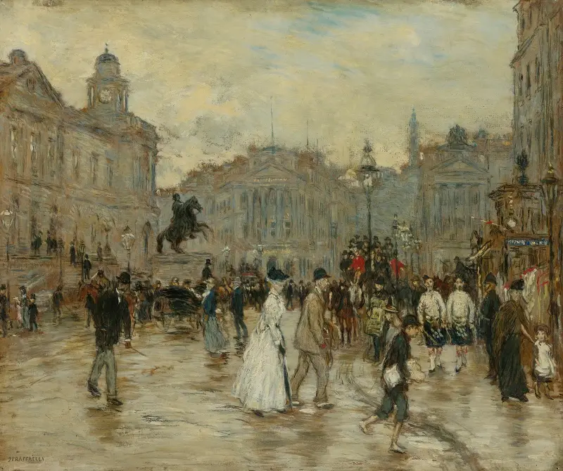 Princess Street, Edinburgh av Jean François Raffaëlli