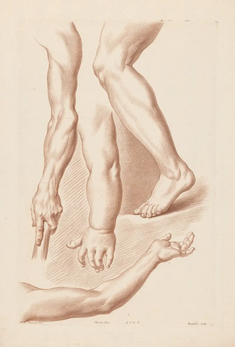 Composition with Arms and Legs av Louis-François Roubiliac