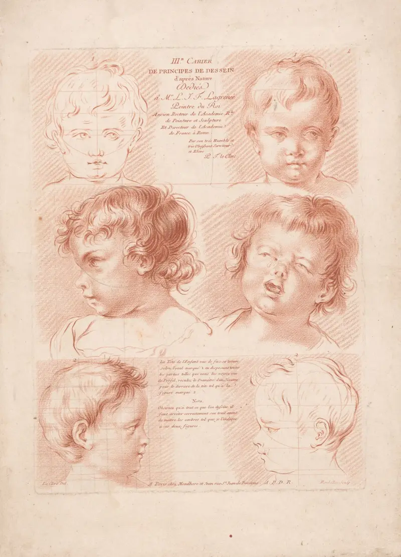 Sześć głów dziecięcych, Louis-François Roubiliac