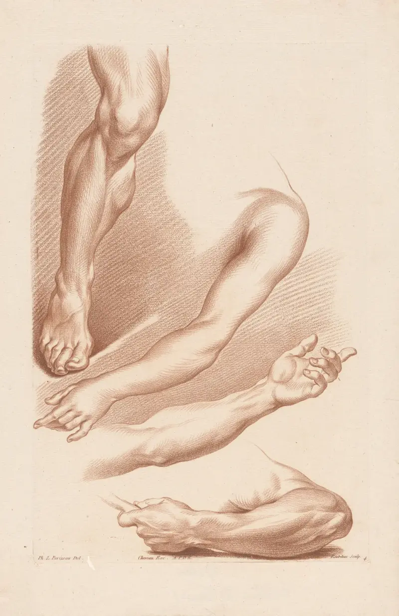 Three arms and one leg av Louis-François Roubiliac