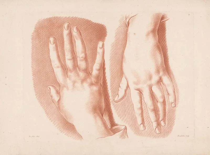 Dvě ruce, 1749 – Nr. 1, Louis-François Roubiliac