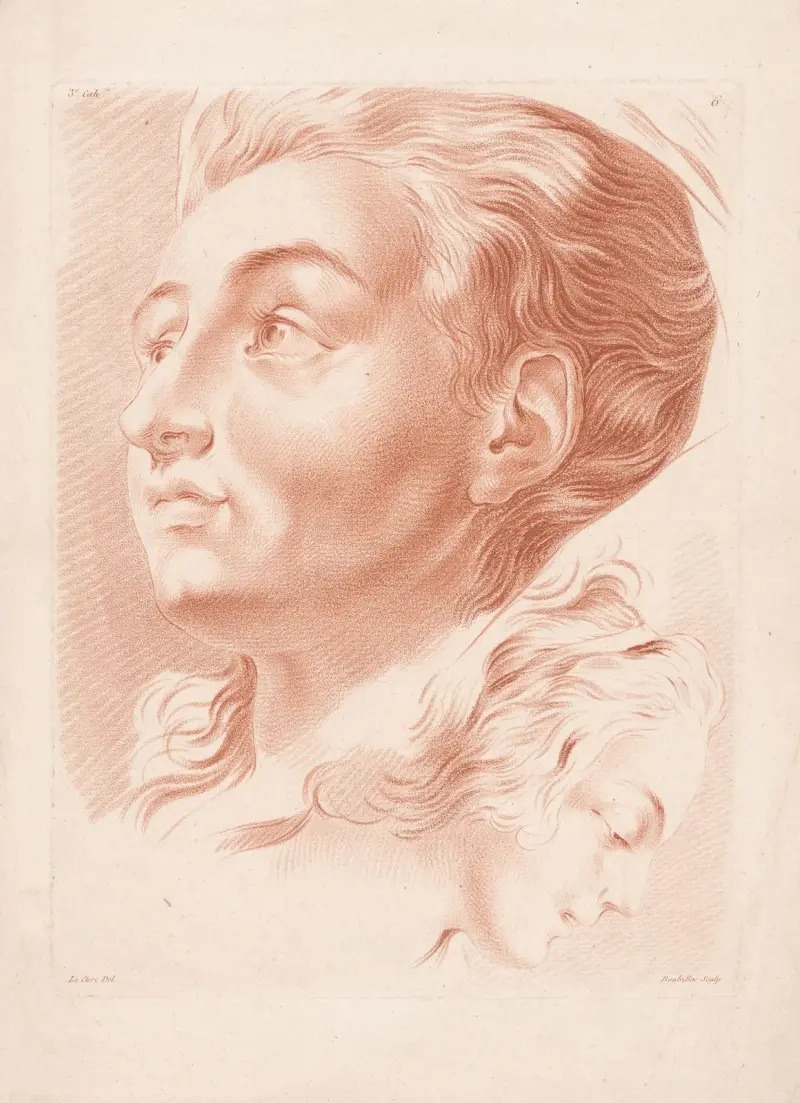 Dwie głowy kobiece, Louis-François Roubiliac