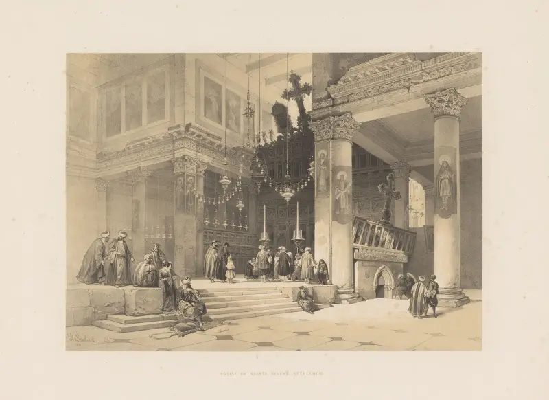 Église de sainte Hélène. Bethléhem av François Stroobant