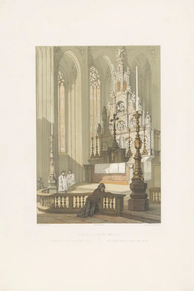 High altar, church of Notre-Dame at Hal av François Stroobant