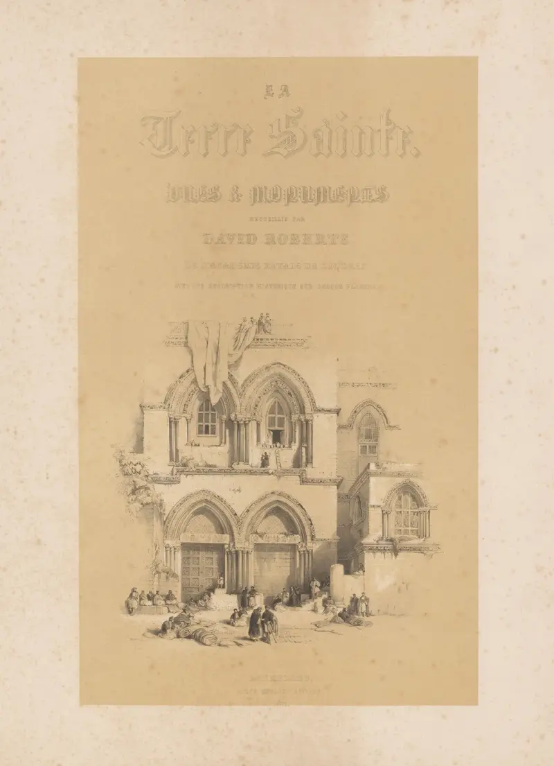 La terre sainte. Vues & monuments – Title page av François Stroobant