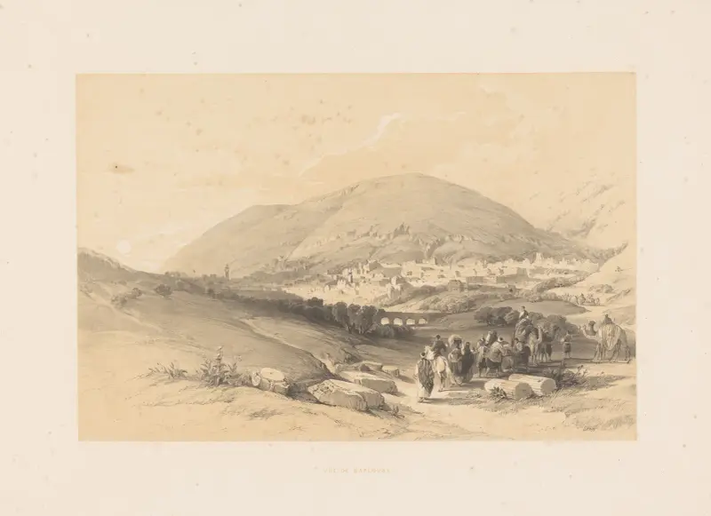 Pohled na Nablus, François Stroobant