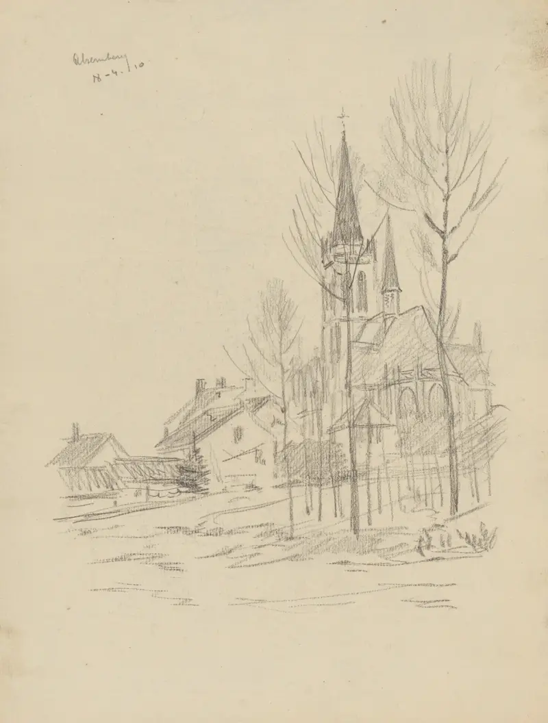Notre-Dame-Kirche in Alsemberg von Jean-François Taelemans