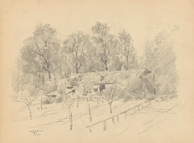 Fermette et verger au Fort Jaco (Uccle) av Jean-François Taelemans