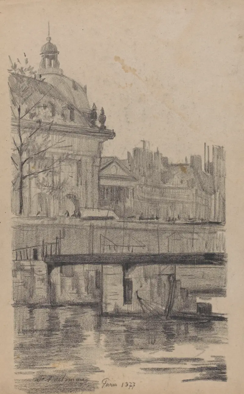 Paris (Blick über die Seine auf das Collège des Quatre Nations, heute Sitz des Institut de France), 1877 – Nr. 1 von Jean-François Taelemans
