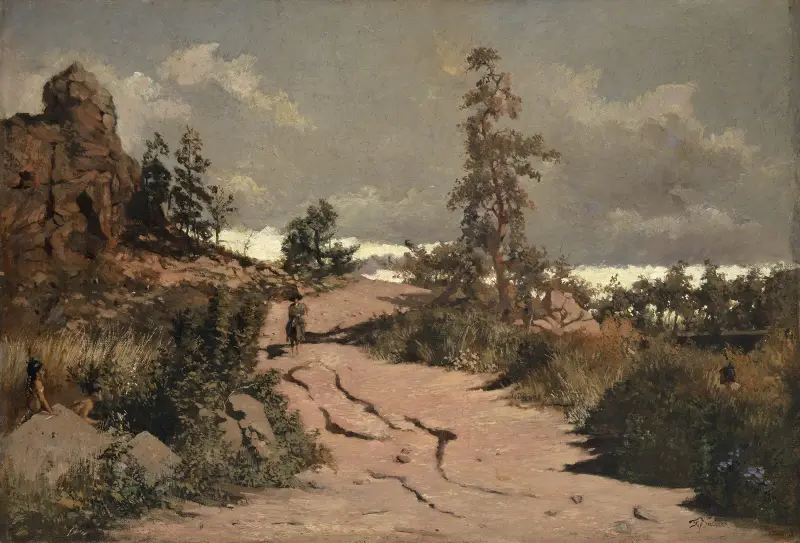 American Indians in the Ambush (The Lonesome Rider) av Frank Buchser