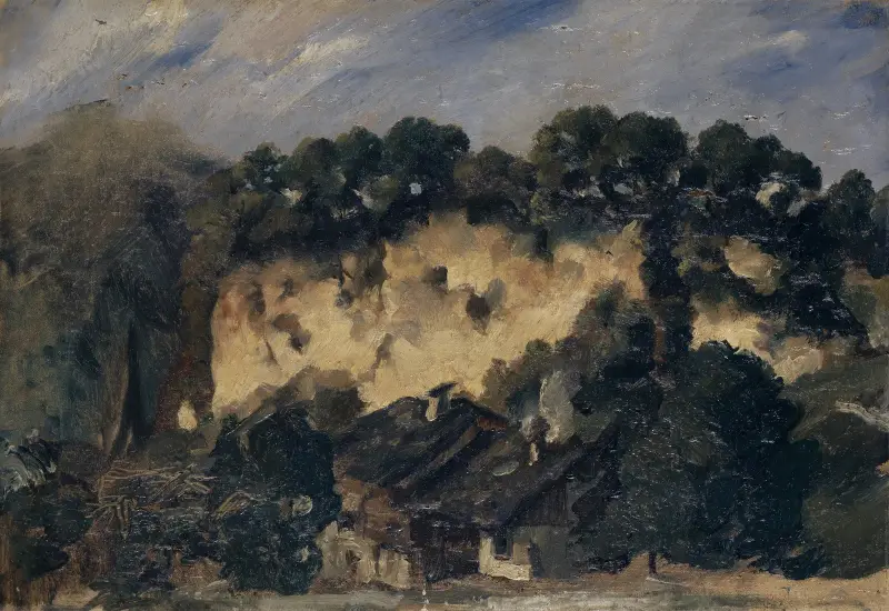 Houses by a Quarry av Frank Buchser