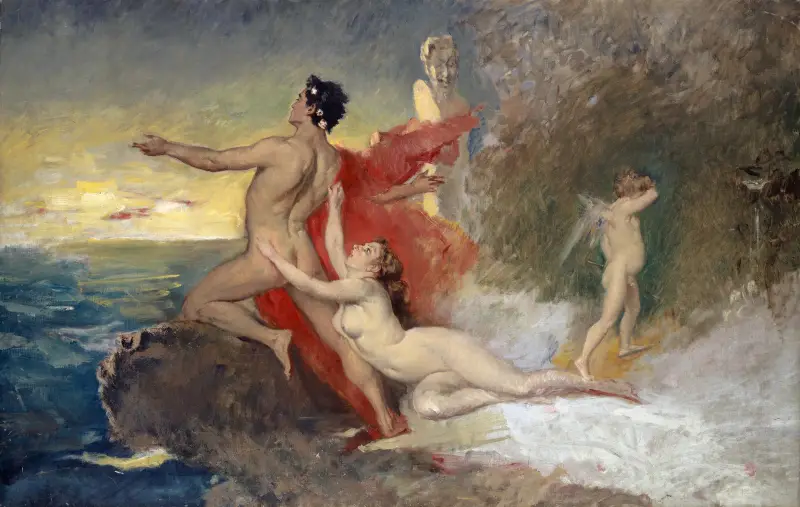 Odysseus und Kalypso von Frank Buchser