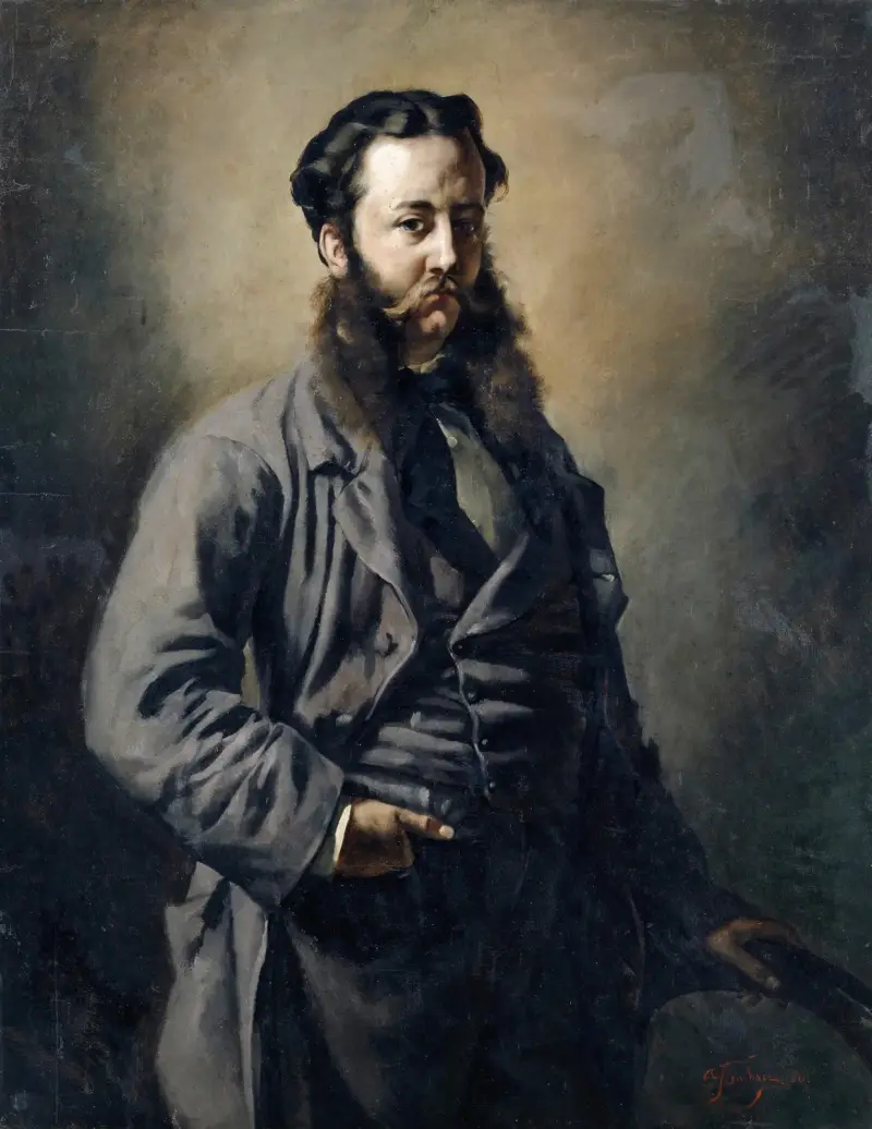 Portrait on an Unknown Englishman av Frank Buchser