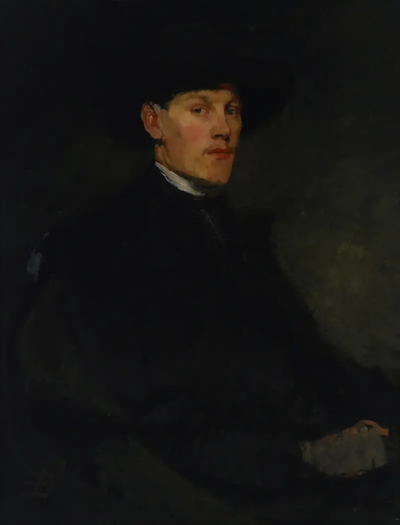 Porträtt av en ung man av Frank Duveneck
