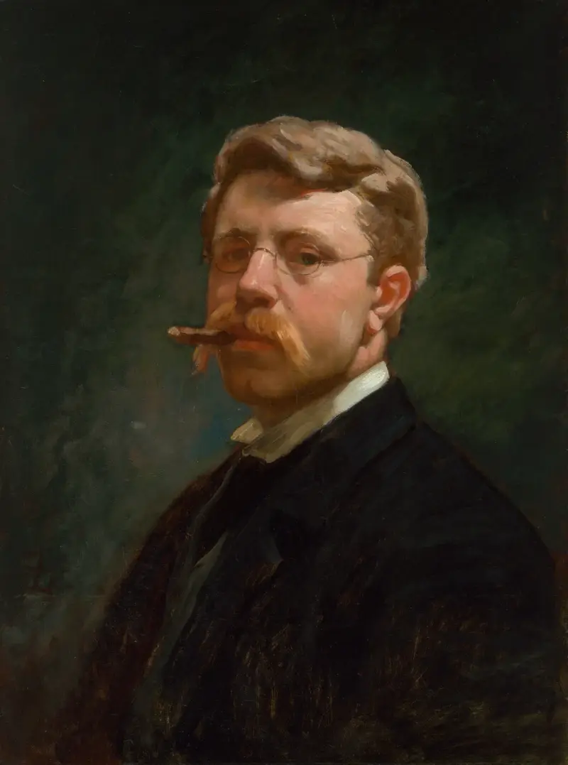 Selbstporträt, 1890 von Frank Duveneck