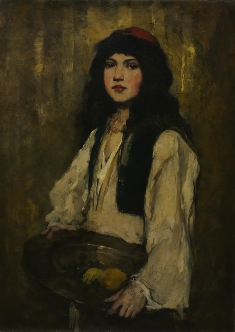 The Venetian Girl av Frank Duveneck