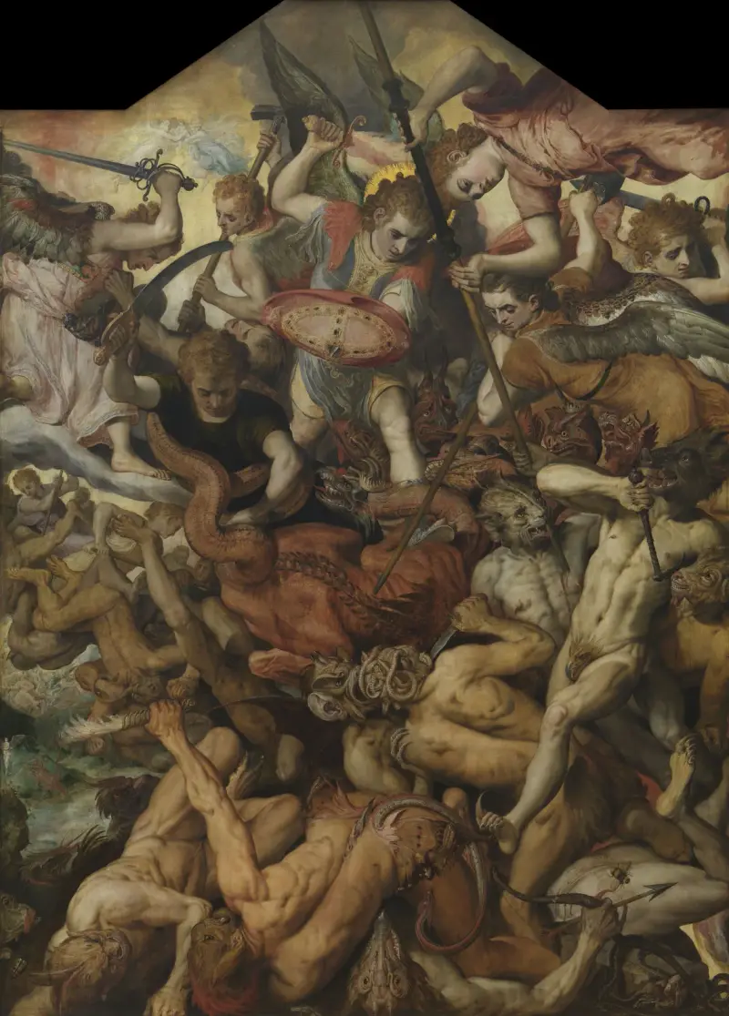 The Fall of Rebelious Angels av Frans Floris