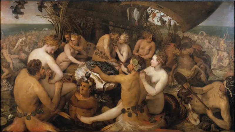 Havsgudarnas fest av Frans Floris