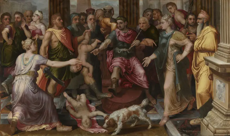 The Judgement of Solomon av Frans Floris