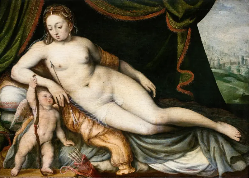 Venuše a Amor, Frans Floris