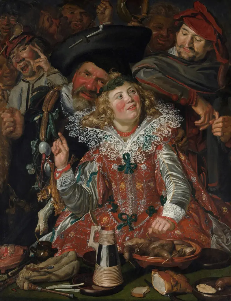 Merrymakers at Shrovetide av Frans Hals