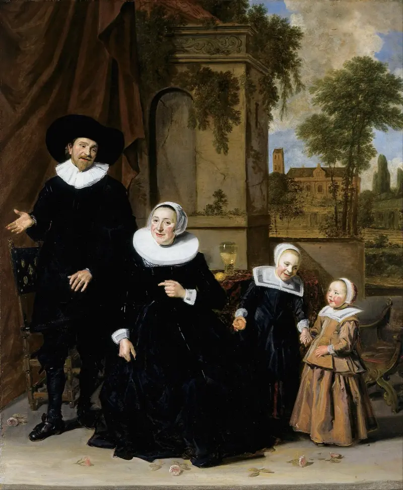 Portrait of a Dutch Family av Frans Hals