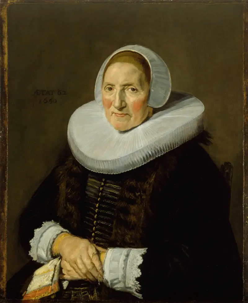 Porträtt av en kvinna, 1650 – nr 3 av Frans Hals
