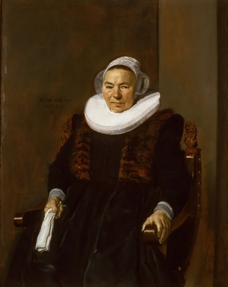 Portrait of an Elderly Woman, traditionally called Mevrouw Bodolphe av Frans Hals
