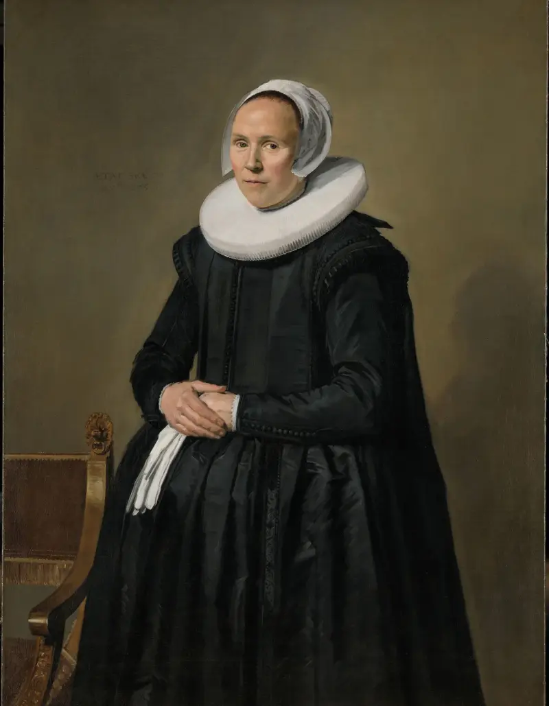 Portrait of Feyntje van Steenkiste av Frans Hals