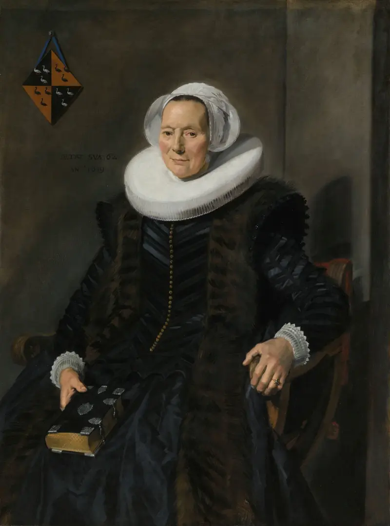 Portrait of Maritge Claesdr Vooght av Frans Hals